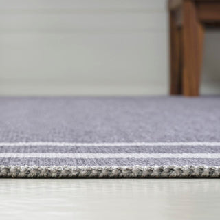 Sloane Classic 2-stripe Border Washable Area Rug - JONATHAN Y