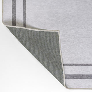 Sloane Classic 2-stripe Border Washable Area Rug - JONATHAN Y