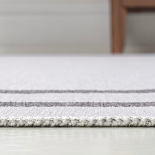 Sloane Classic 2-stripe Border Washable Area Rug - JONATHAN Y