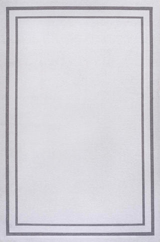 Sloane Classic 2-stripe Border Washable Area Rug - JONATHAN Y