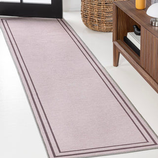 Sloane Classic 2-stripe Border Washable Area Rug
