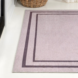 Sloane Classic 2-stripe Border Washable Area Rug