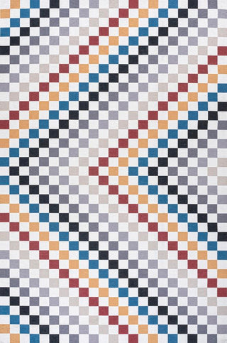 Ainsley Modern Cottage Checkerboard Washable Area Rug