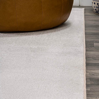 Twyla Classic Solid Low-Pile Machine-Washable Area Rug