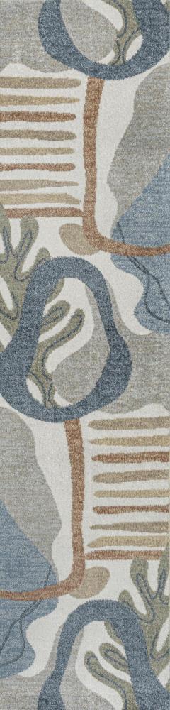 Algae Abstract Glam Botanical Machine-washable Area Rug - JONATHAN Y