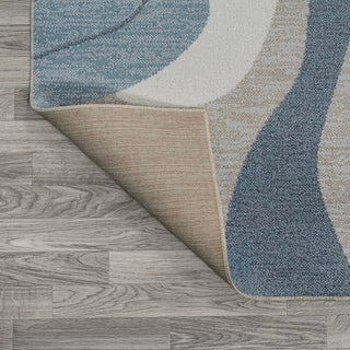 Algae Abstract Glam Botanical Machine-washable Area Rug - JONATHAN Y