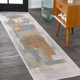 Weaver Abstract Coastal Watercolor Machine-washable Area Rug