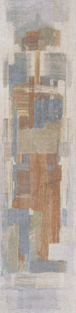 Weaver Abstract Coastal Watercolor Machine-washable Area Rug