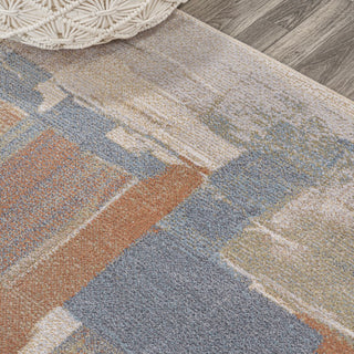 Weaver Abstract Coastal Watercolor Machine-washable Area Rug