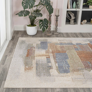 Weaver Abstract Coastal Watercolor Machine-washable Area Rug