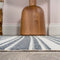 Fawning Two-tone Striped Classic Low-pile Machine-washable Area Rug