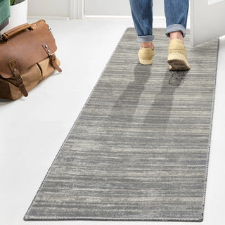 Fawning Two-tone Striped Classic Low-pile Machine-washable Area Rug