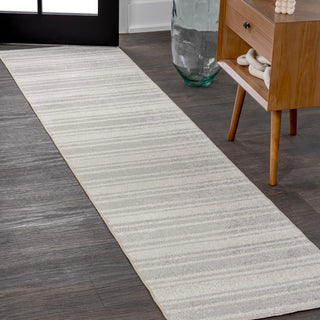 Fawning Two-tone Striped Classic Low-pile Machine-washable Area Rug