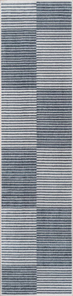Shutter Minimalist Striped Plaid Machine-washable Area Rug