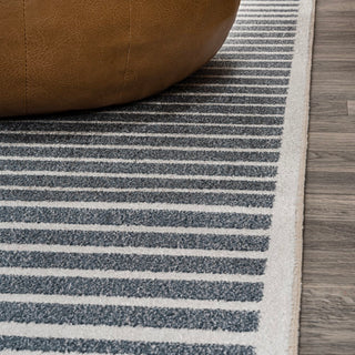 Shutter Minimalist Striped Plaid Machine-washable Area Rug
