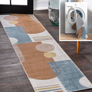 Slinger Modern Kids & Novelty Collage Machine-washable Area Rug