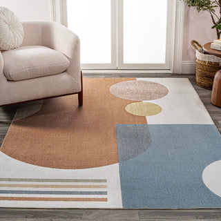 Slinger Modern Kids & Novelty Collage Machine-washable Area Rug