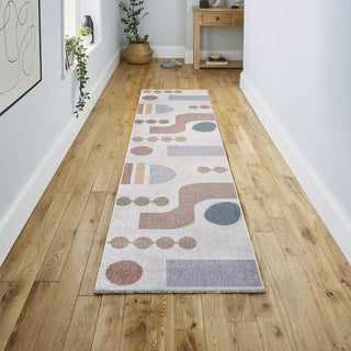 Riley Abstract Coastal Kids & Novelty Machine-washable Area Rug