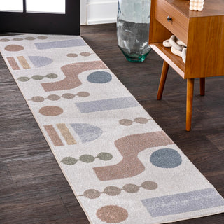 Riley Abstract Coastal Kids & Novelty Machine-washable Area Rug