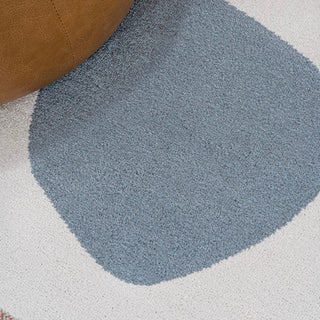 Riley Abstract Coastal Kids & Novelty Machine-washable Area Rug
