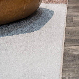 Riley Abstract Coastal Kids & Novelty Machine-washable Area Rug