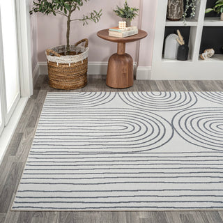 Doodle Contemporary Glam Geometric Machine-washable Area Rug