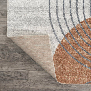 Kallax Geometric Modern Low-Pile Machine-Washable Area Rug - JONATHAN Y