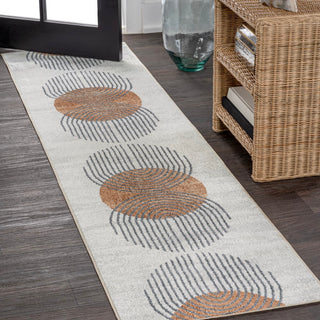 Kallax Geometric Modern Low-Pile Machine-Washable Area Rug - JONATHAN Y