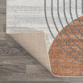 Kallax Geometric Modern Low-Pile Machine-Washable Area Rug - JONATHAN Y