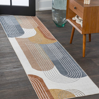 Arches Contemporary Minimalist Machine-washable Area Rug