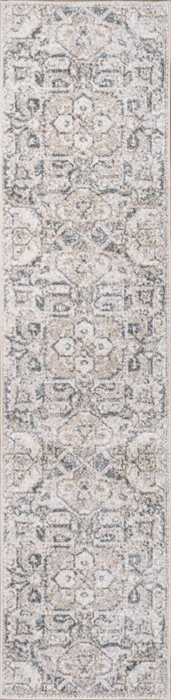 Edith Distressed Medallion Low-Pile Machine-Washable Area Rug - JONATHAN Y