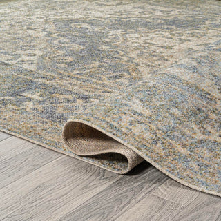 Pavel Distressed Medallion Low-Pile Machine-Washable Area Rug - JONATHAN Y