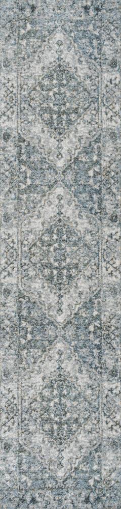 Pavel Distressed Medallion Low-Pile Machine-Washable Area Rug - JONATHAN Y