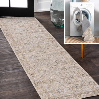 Koda Vintage Native American Medallion Machine-washable Area Rug