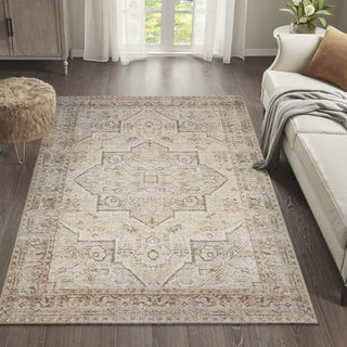 Koda Vintage Native American Medallion Machine-washable Area Rug