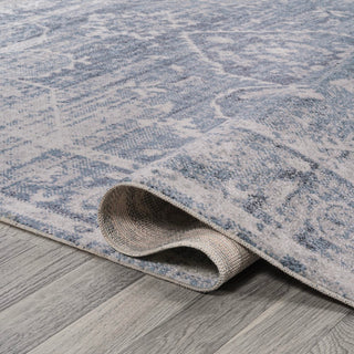 Shaii Global Medallion Low-Pile Machine-Washable Area Rug - JONATHAN Y