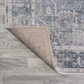Shaii Global Medallion Low-Pile Machine-Washable Area Rug - JONATHAN Y