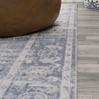 Shaii Global Medallion Low-Pile Machine-Washable Area Rug - JONATHAN Y