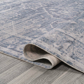 Shaii Global Medallion Low-Pile Machine-Washable Area Rug - JONATHAN Y