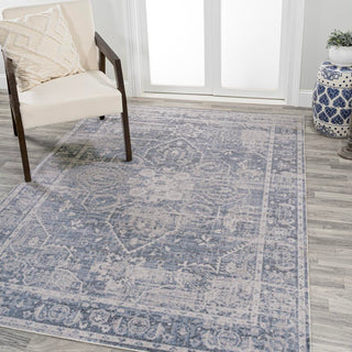 Shaii Global Medallion Low-Pile Machine-Washable Area Rug - JONATHAN Y