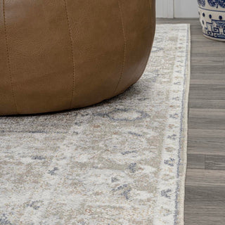 Shaii Global Medallion Low-Pile Machine-Washable Area Rug - JONATHAN Y
