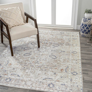 Shaii Global Medallion Low-Pile Machine-Washable Area Rug - JONATHAN Y
