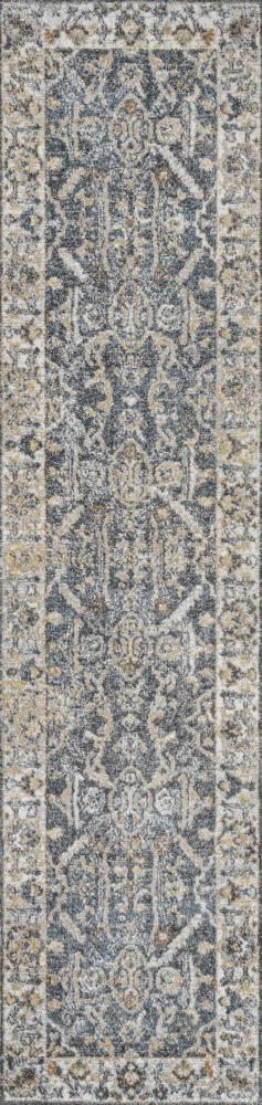 Brandy Rustic Border Low-Pile Machine-Washable Area Rug - JONATHAN Y