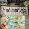 Contemporary Pop Modern Abstract Waterfall Area Rug