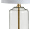 Duncan 20.5" Glass/Metal LED Table Lamp