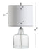 Gemma 19" Glass Bell LED Table Lamp