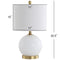 Julienne 20.5" Glass/Metal LED Table Lamp