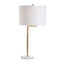 Alyssa 24.5" Metal/Marble LED Table Lamp