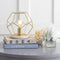 James 10" Metal/Marble LED Table Lamp