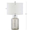 Emilia 24.5" Trellis Pattern Glass LED Table Lamp